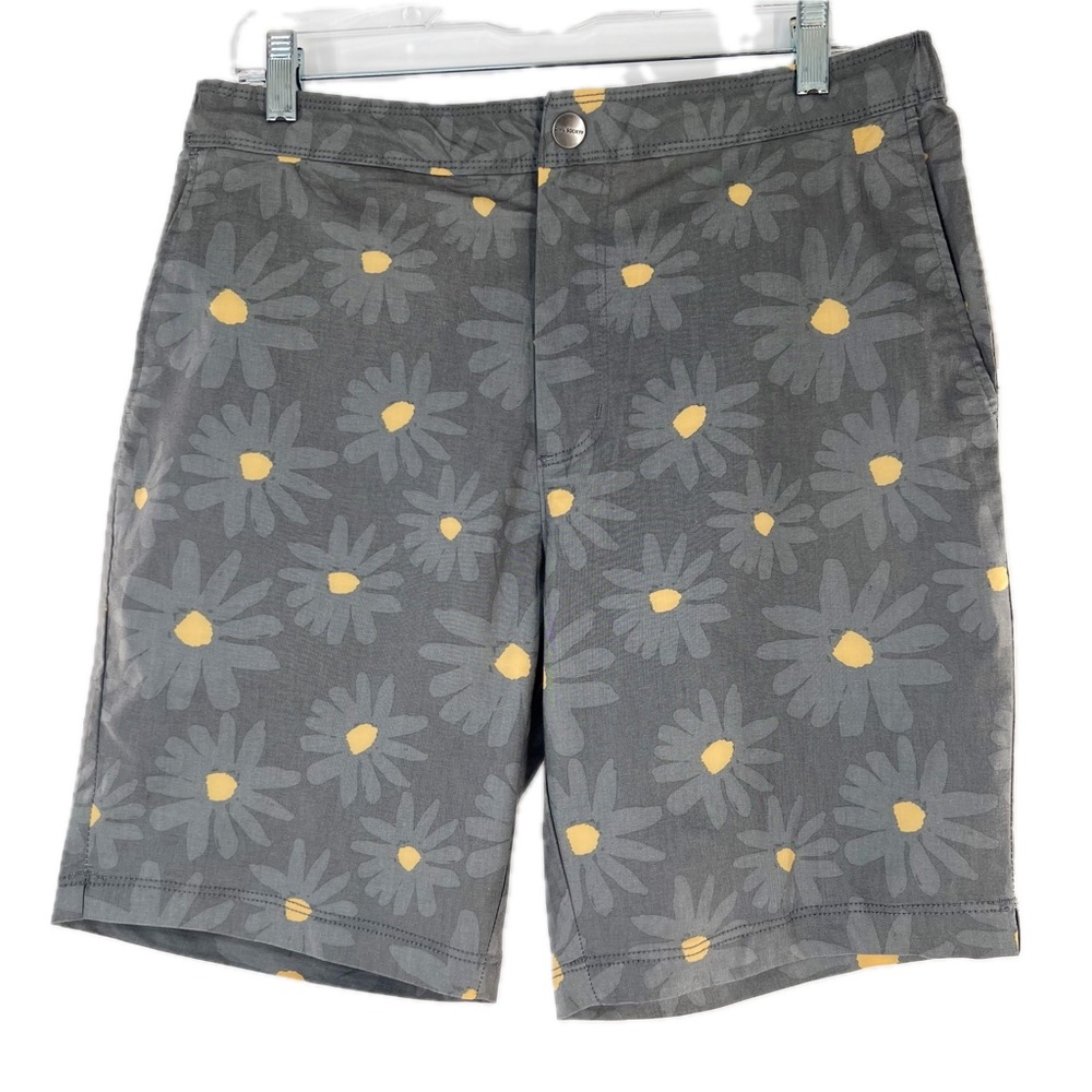 Civil Society Navarro Shorts Charcoal Daisy Print Men's Size Large (34), NWT
